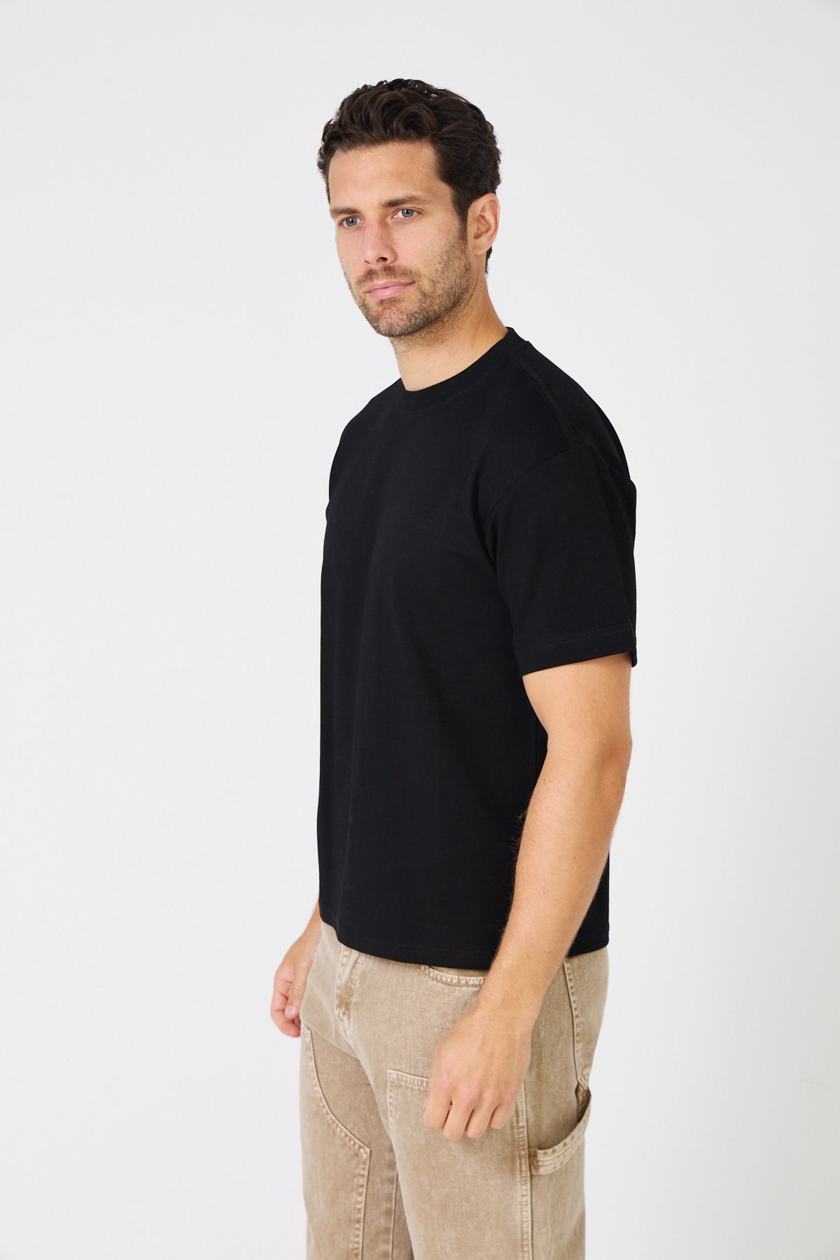 T-Shirt Homme Oversize - Coton Uni