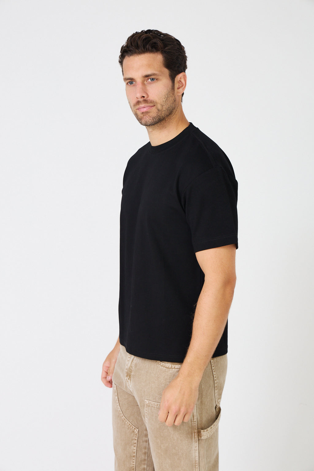 T-Shirt Homme Oversize - Coton Uni