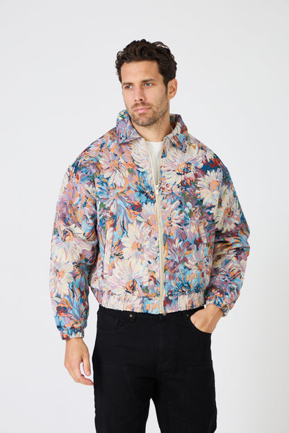 Men's floral jacquard jacket