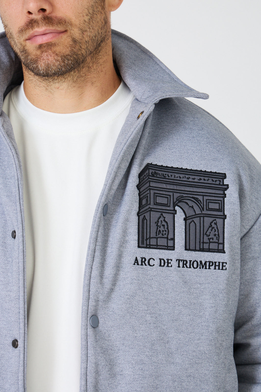 Veste Bomber Homme "Arc de Triomphe" Style Coach Jacket