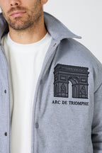Men's Bomber Jacket "Arc de Triomphe" Coach Style Jacket