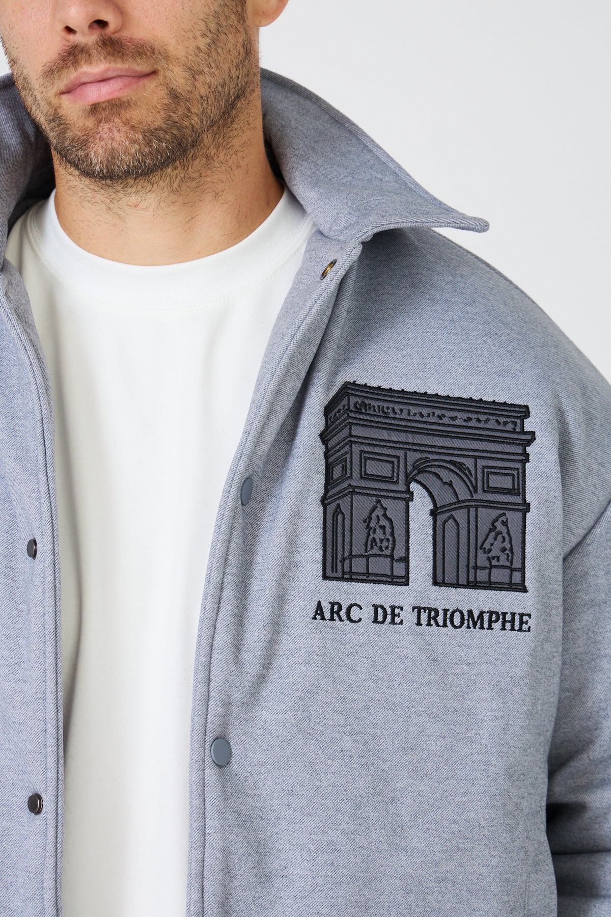 Veste Bomber Homme "Arc de Triomphe" Style Coach Jacket