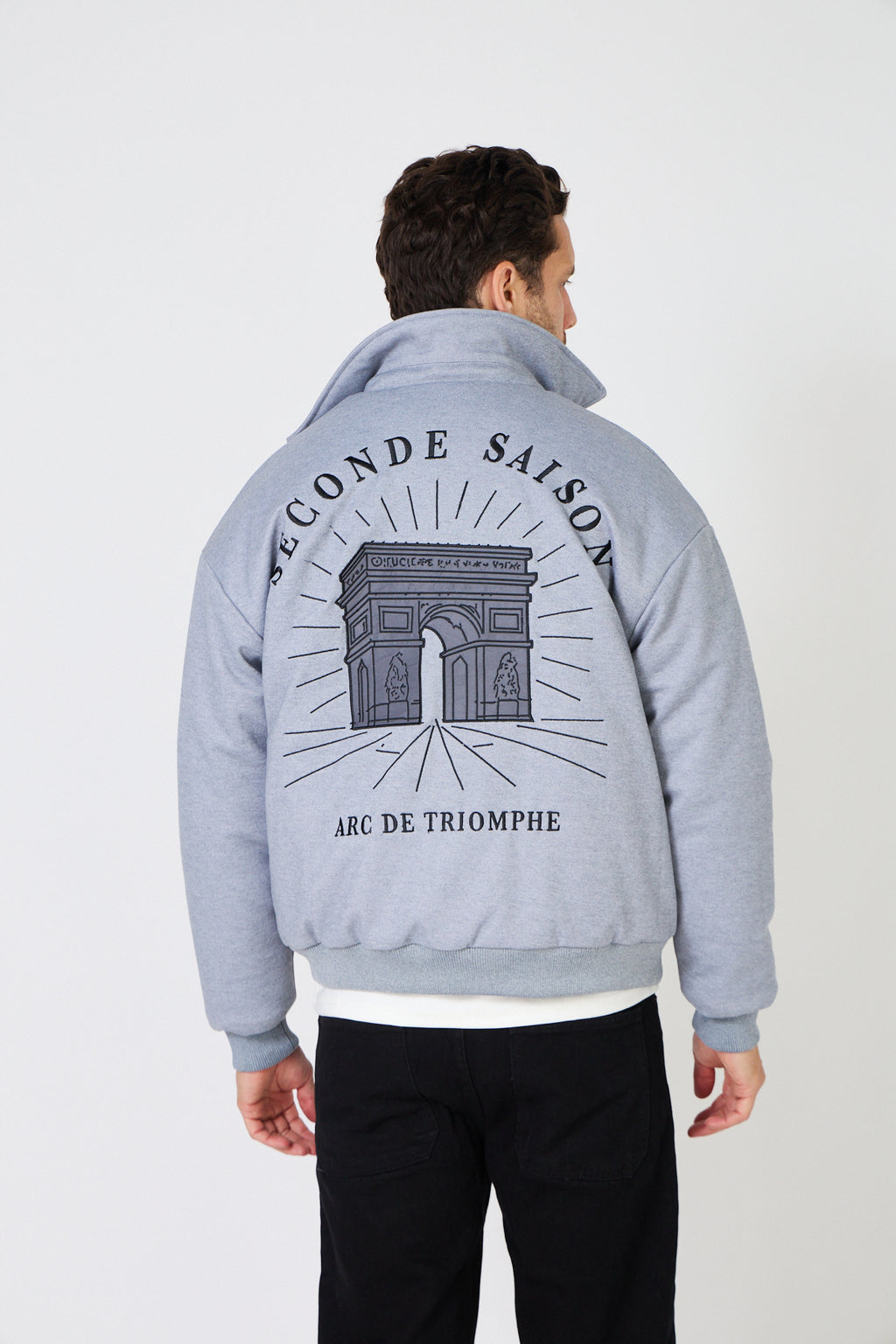 Veste Bomber Homme "Arc de Triomphe" Style Coach Jacket