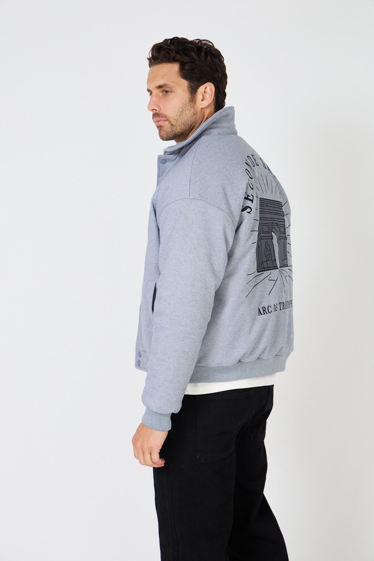 Veste Bomber Homme "Arc de Triomphe" Style Coach Jacket