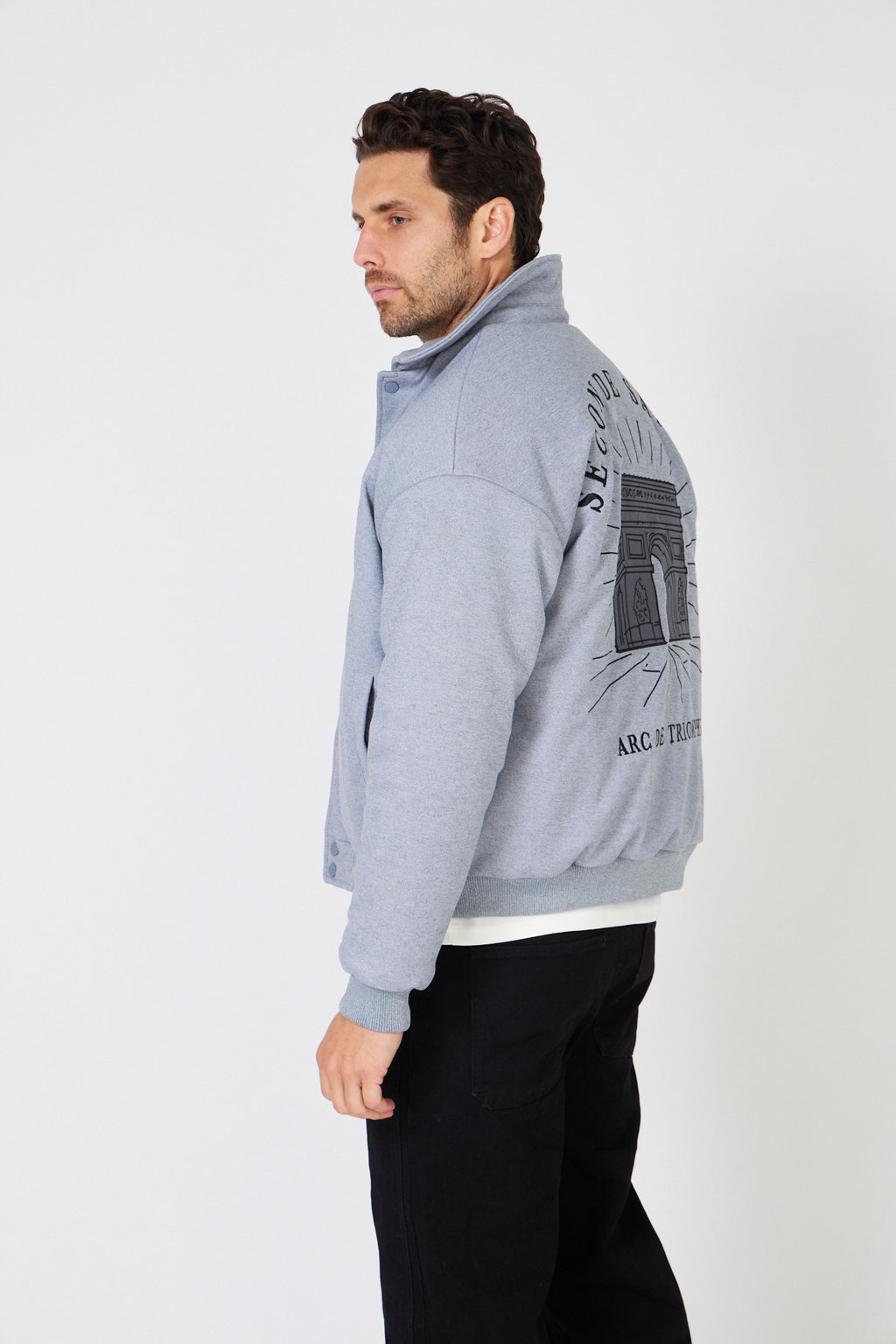 Veste Bomber Homme "Arc de Triomphe" Style Coach Jacket