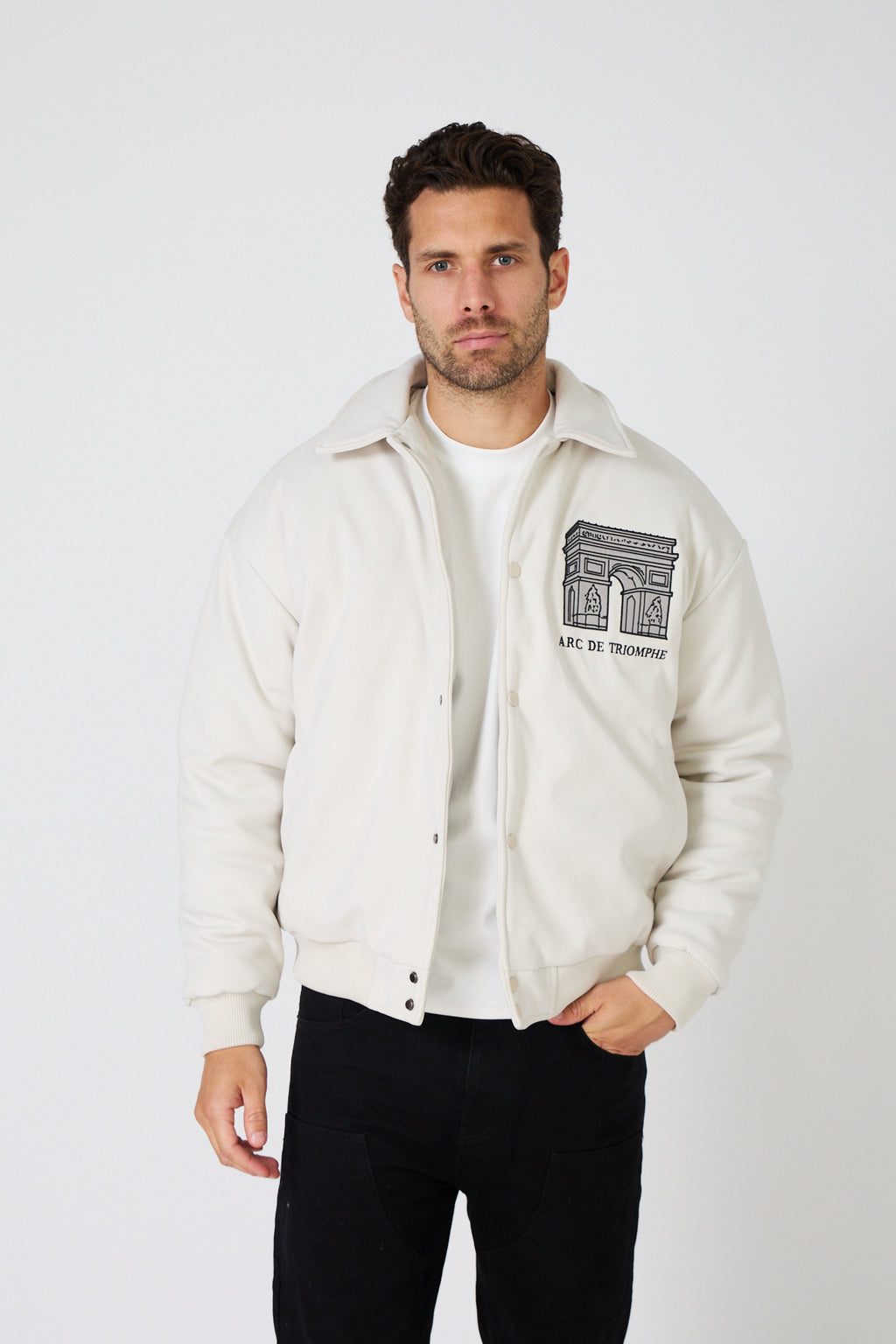 Veste Bomber Homme "Arc de Triomphe" Style Coach Jacket