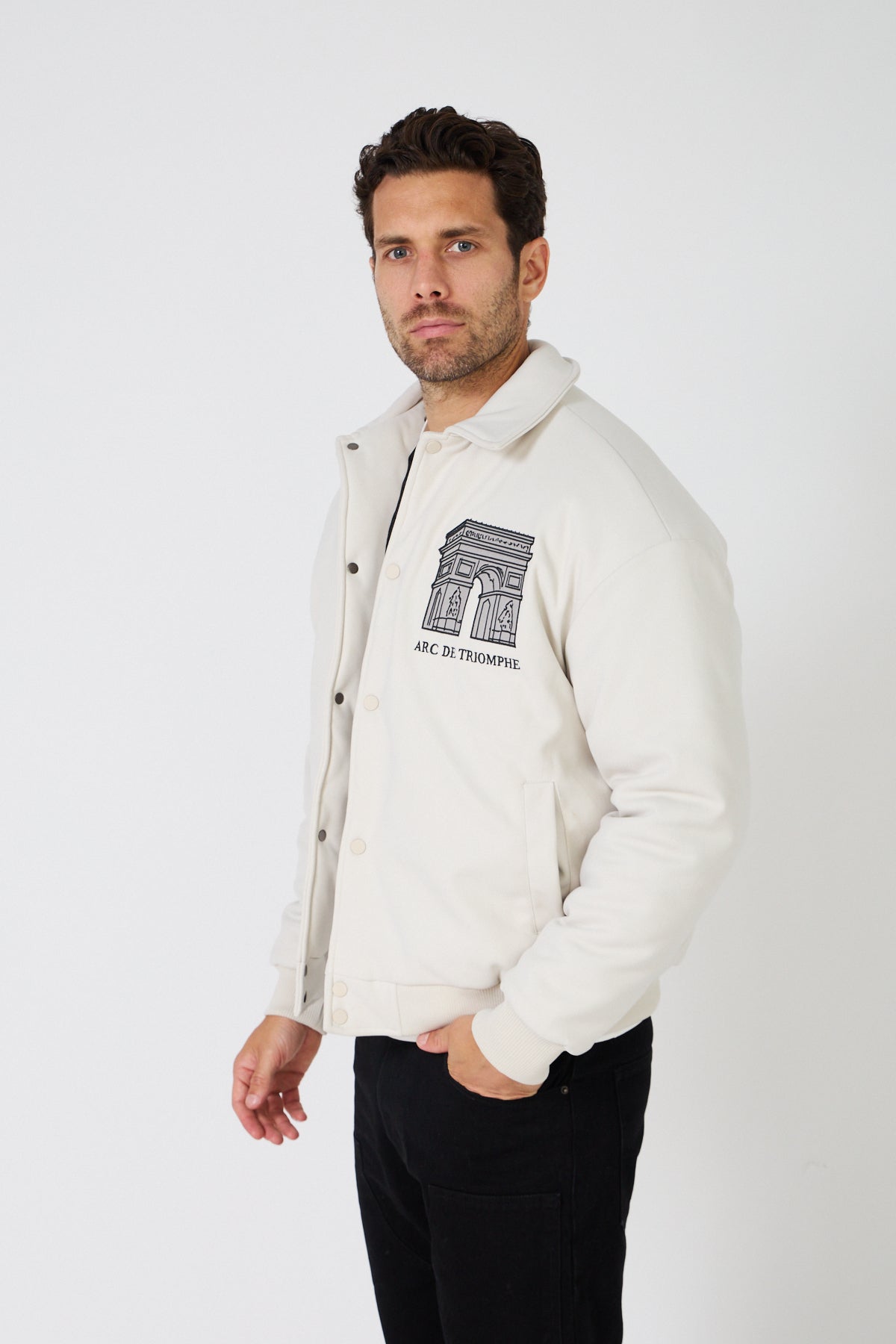 Veste Bomber Homme "Arc de Triomphe" Style Coach Jacket