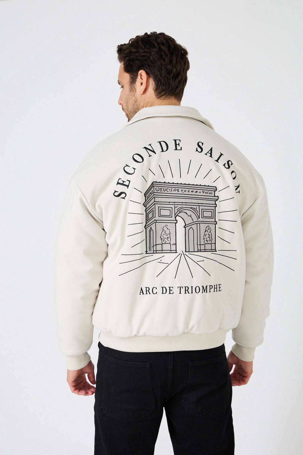 Veste Bomber Homme "Arc de Triomphe" Style Coach Jacket