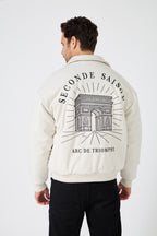 Men's Bomber Jacket "Arc de Triomphe" Coach Style Jacket