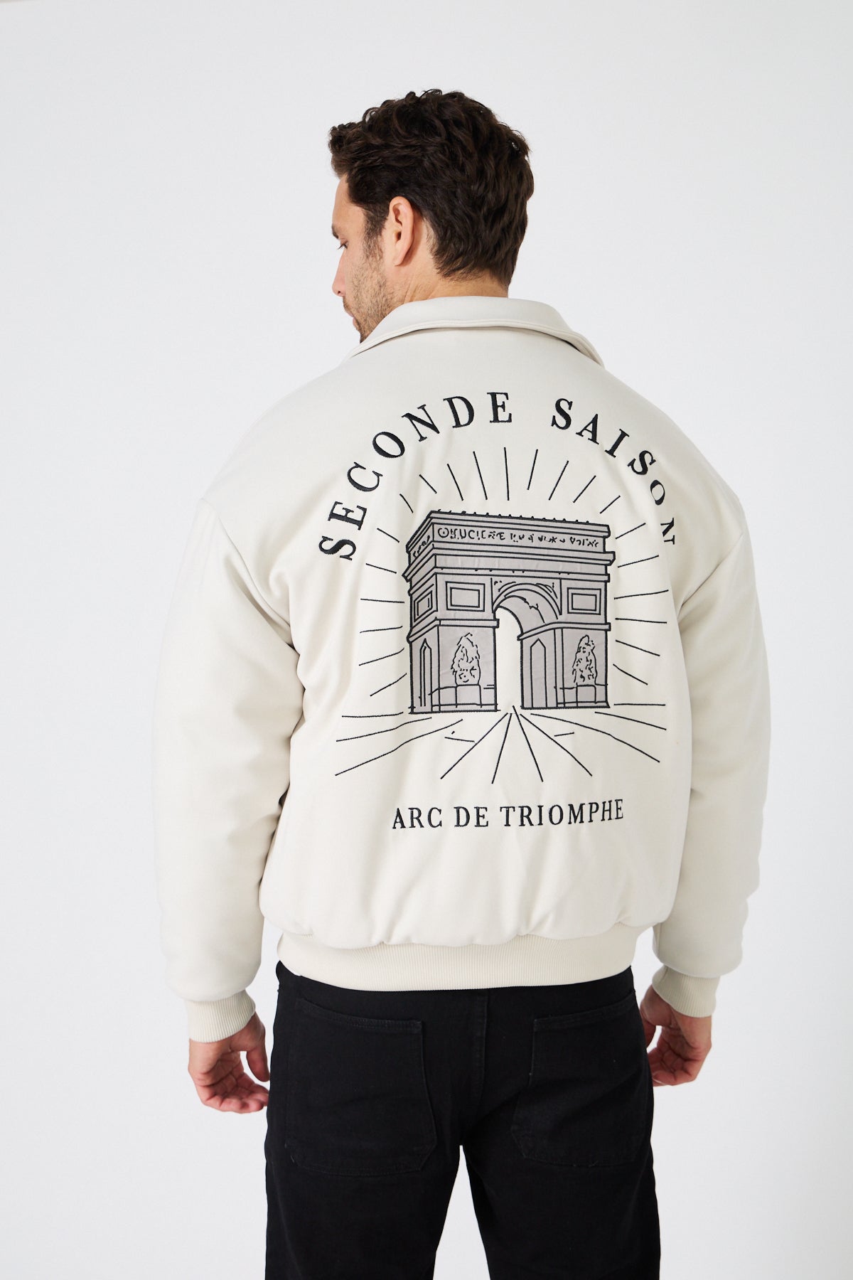 Veste Bomber Homme "Arc de Triomphe" Style Coach Jacket