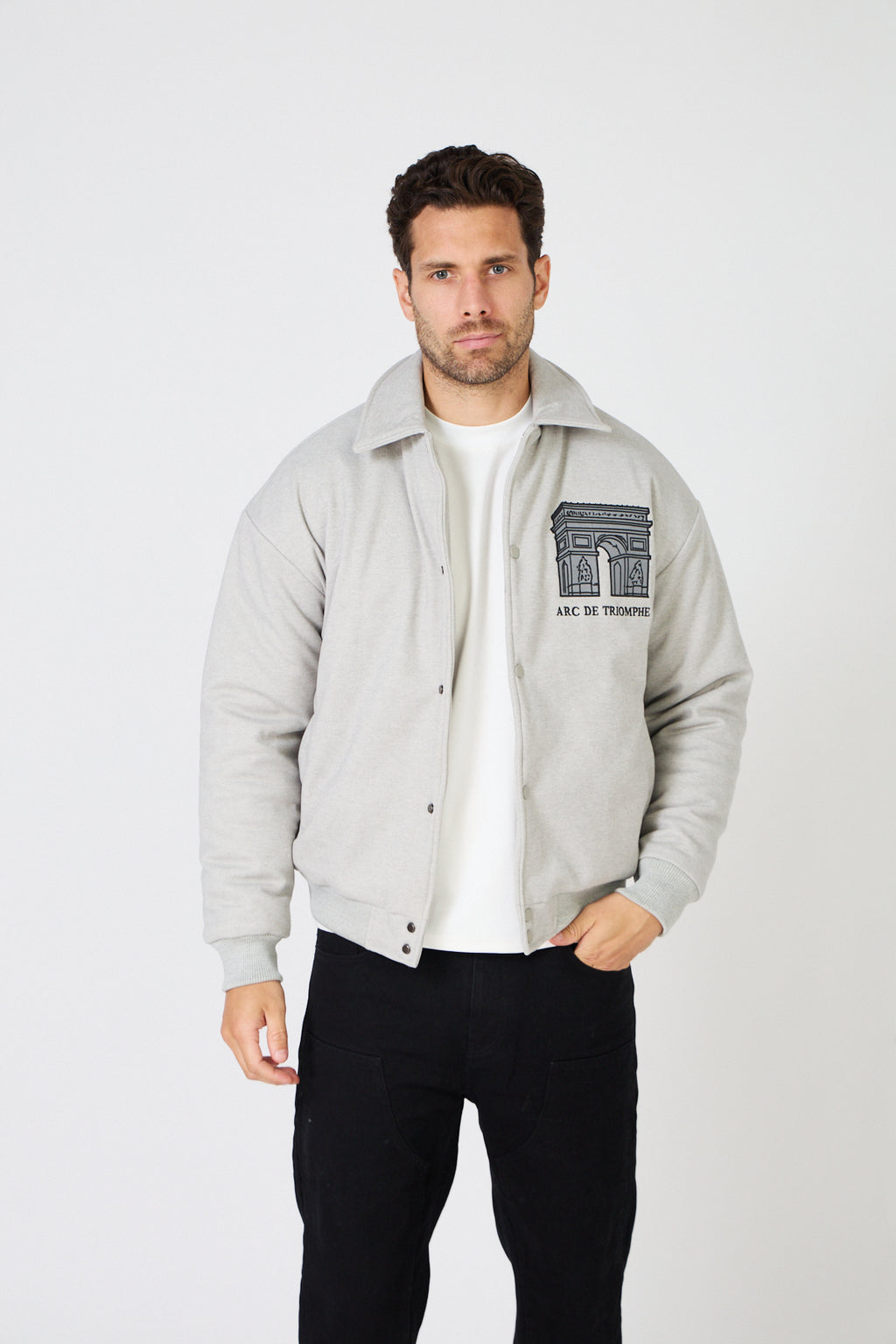 Veste Bomber Homme "Arc de Triomphe" Style Coach Jacket
