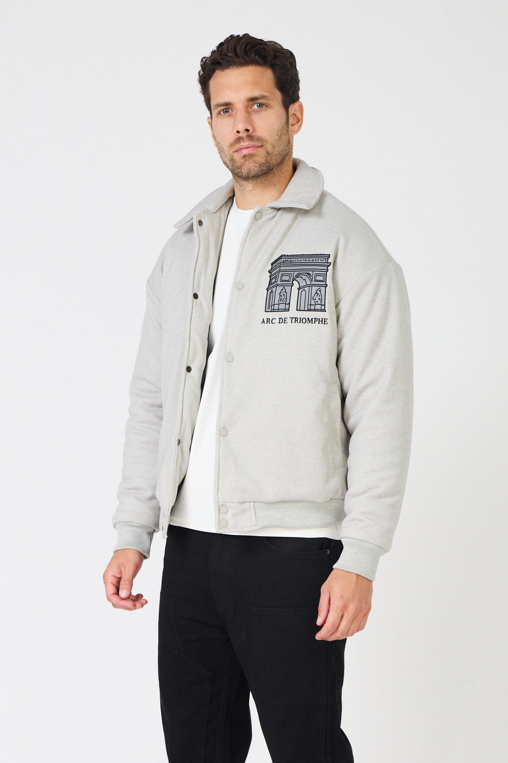 Veste Bomber Homme "Arc de Triomphe" Style Coach Jacket