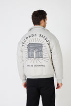 Men's Bomber Jacket "Arc de Triomphe" Coach Style Jacket