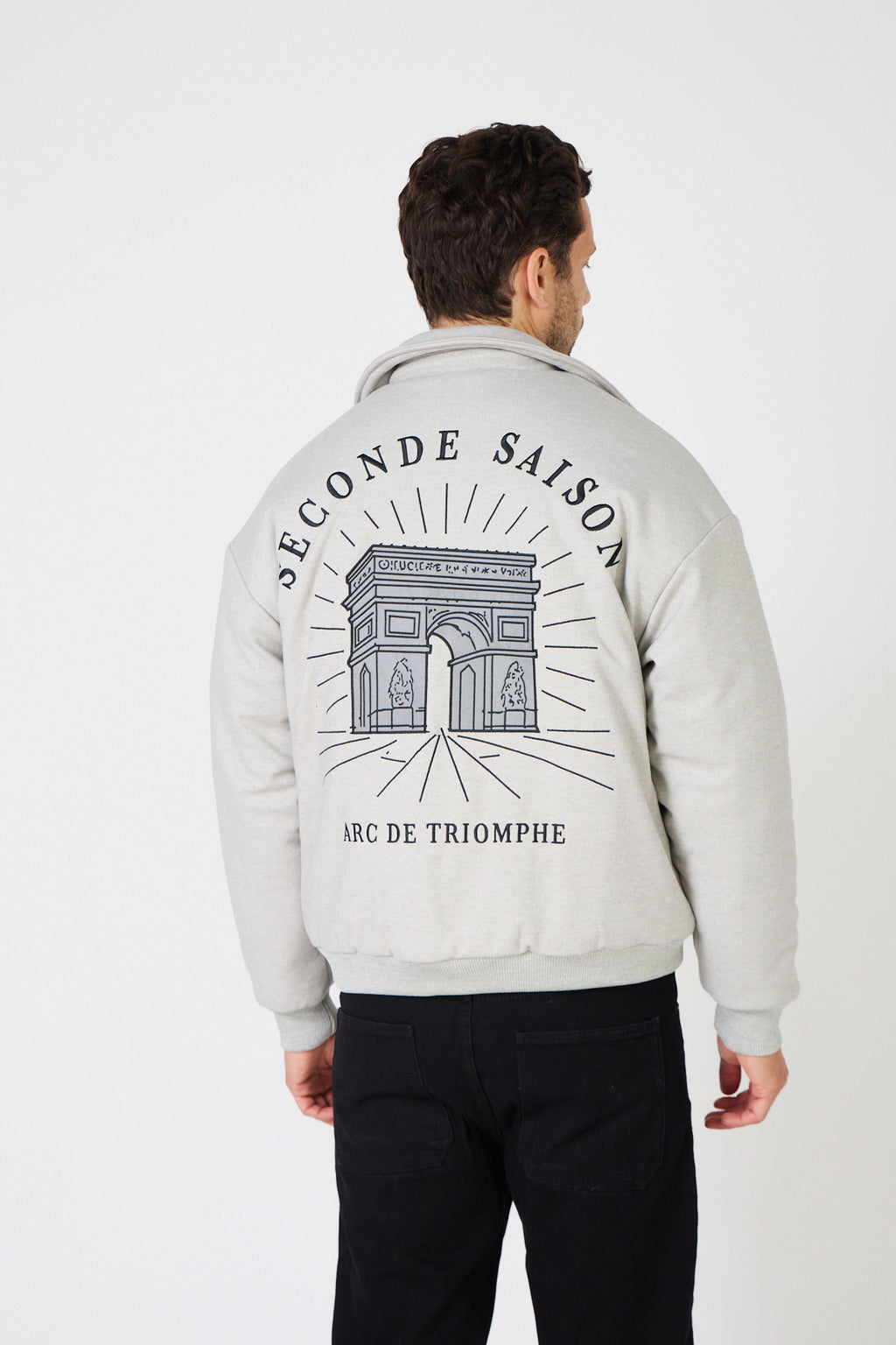 Veste Bomber Homme "Arc de Triomphe" Style Coach Jacket