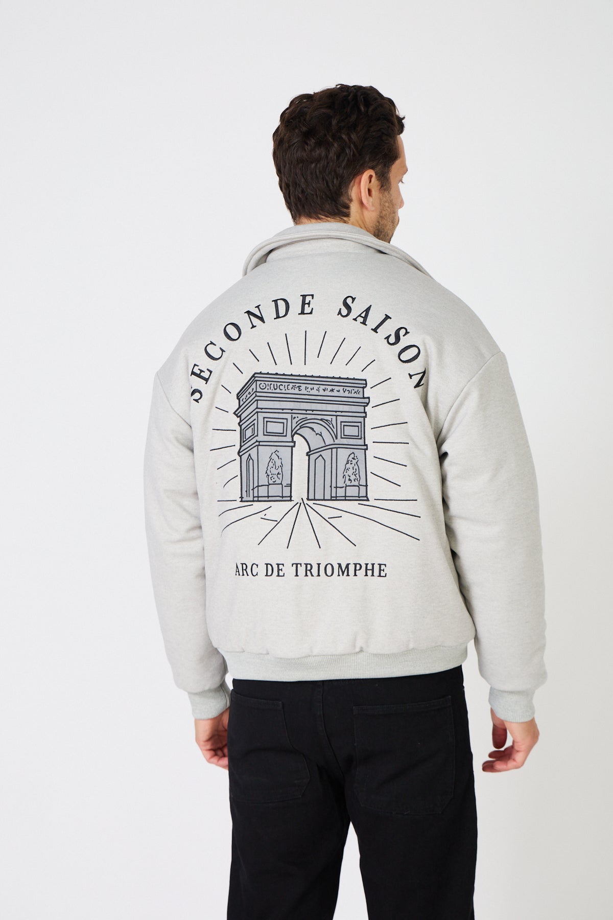 Veste Bomber Homme "Arc de Triomphe" Style Coach Jacket