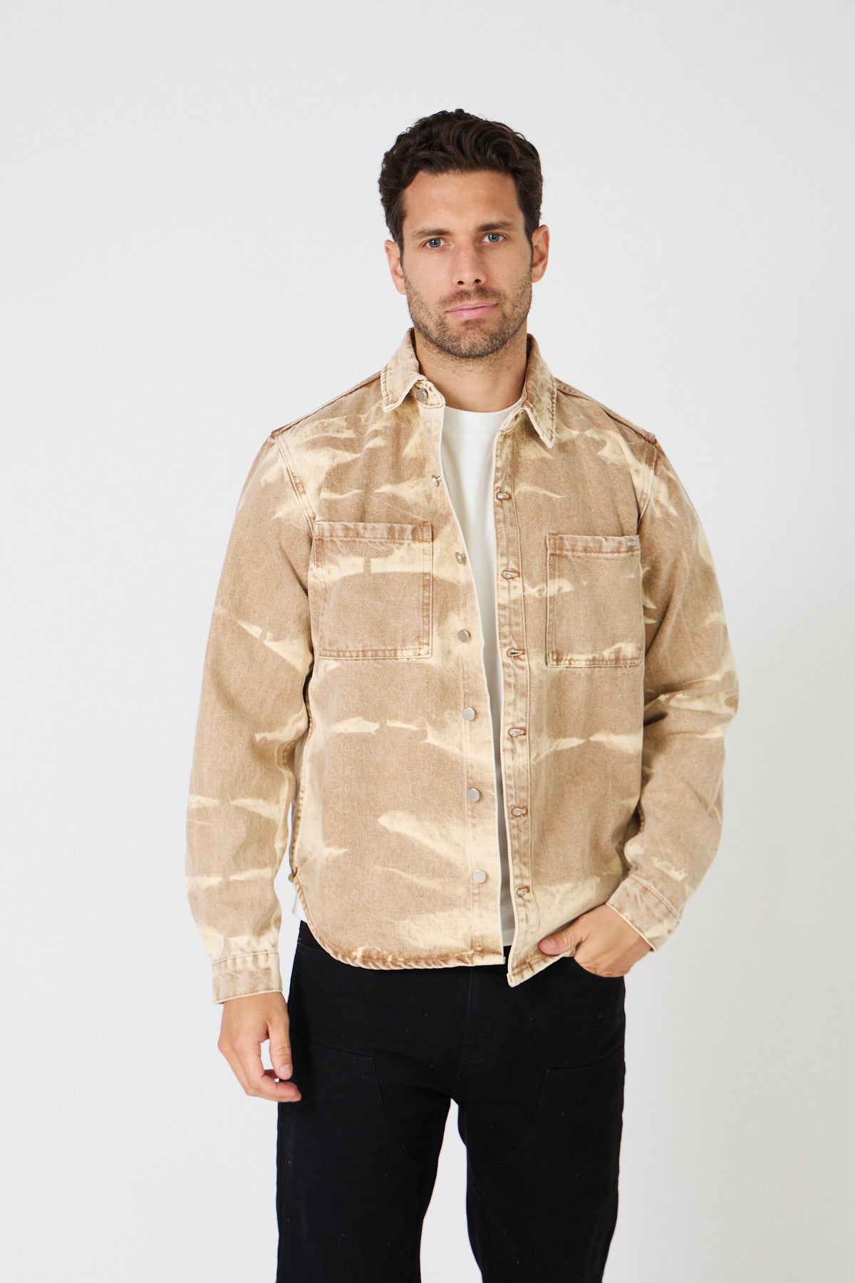 Veste Homme Motif Délavé