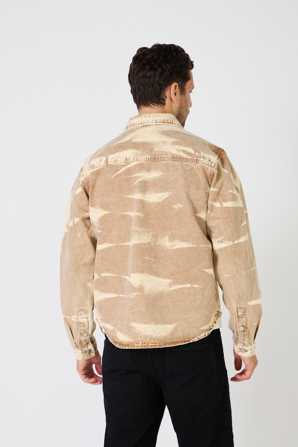 Surchemise boutonnée en jean coton