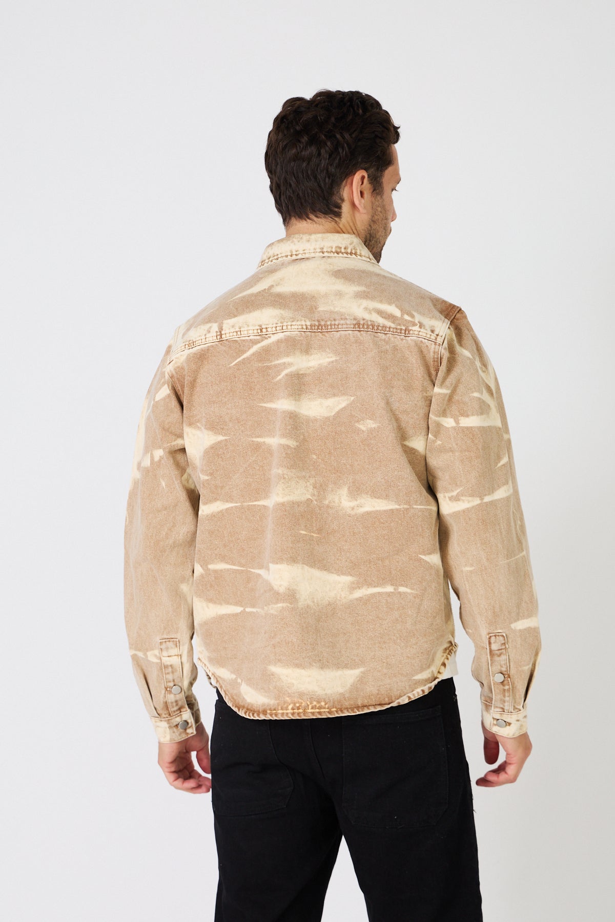 Surchemise boutonnée en jean coton