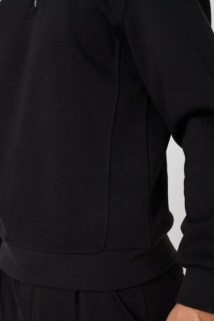 Half-Zip Sweatshirt and Jogger Set