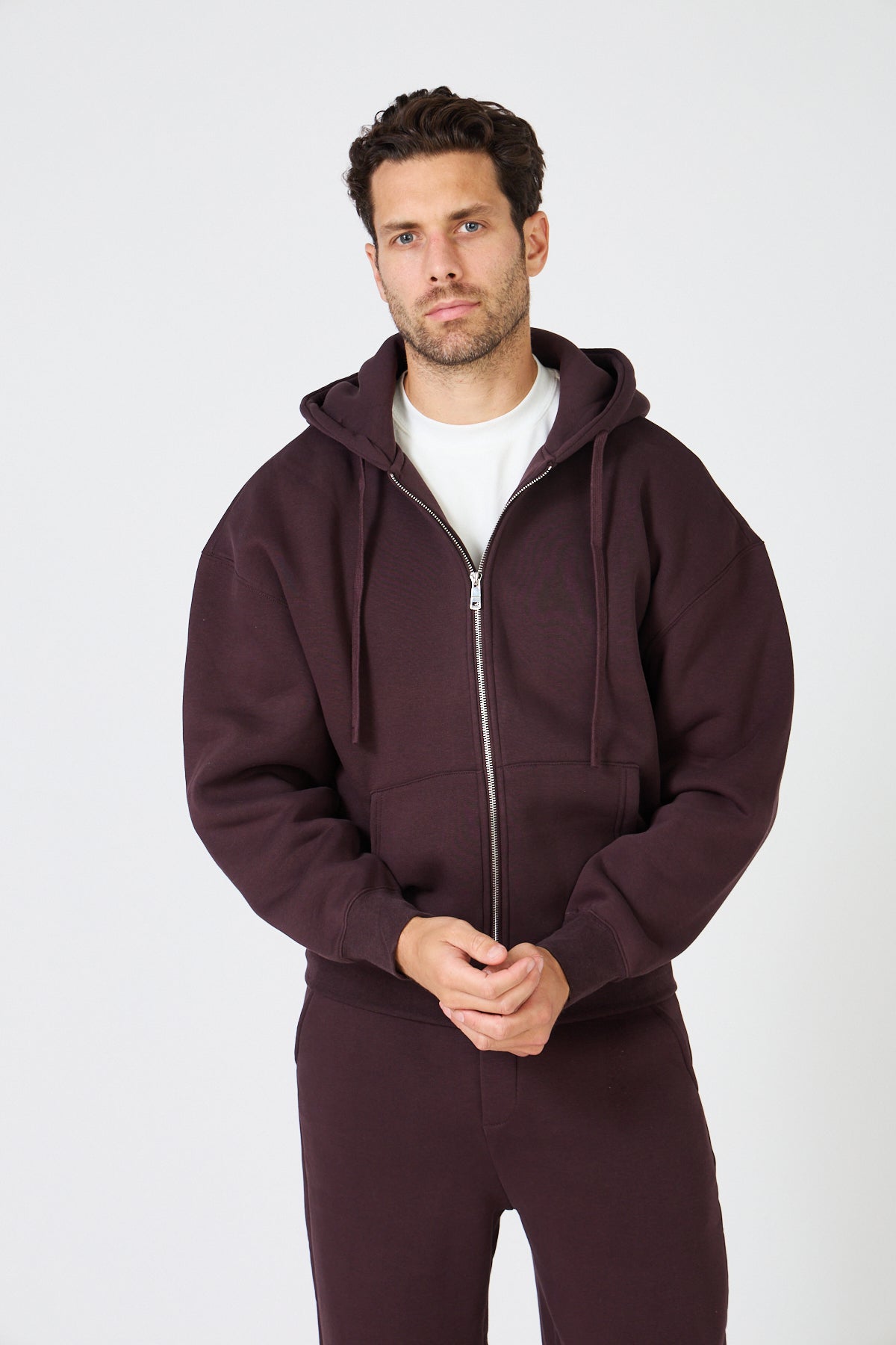Hoodie Zippé Oversize & Jogging - Ensemble