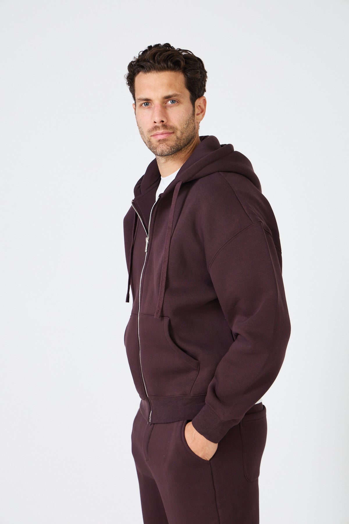 Hoodie Zippé Oversize & Jogging - Ensemble