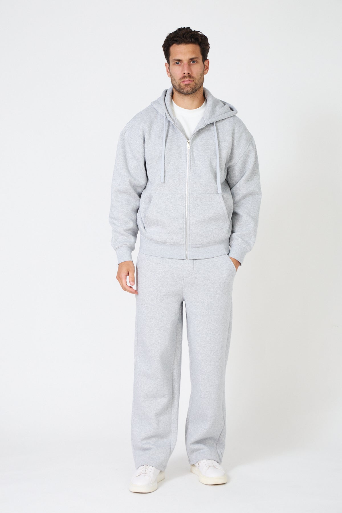 Hoodie Zippé Oversize & Jogging - Ensemble