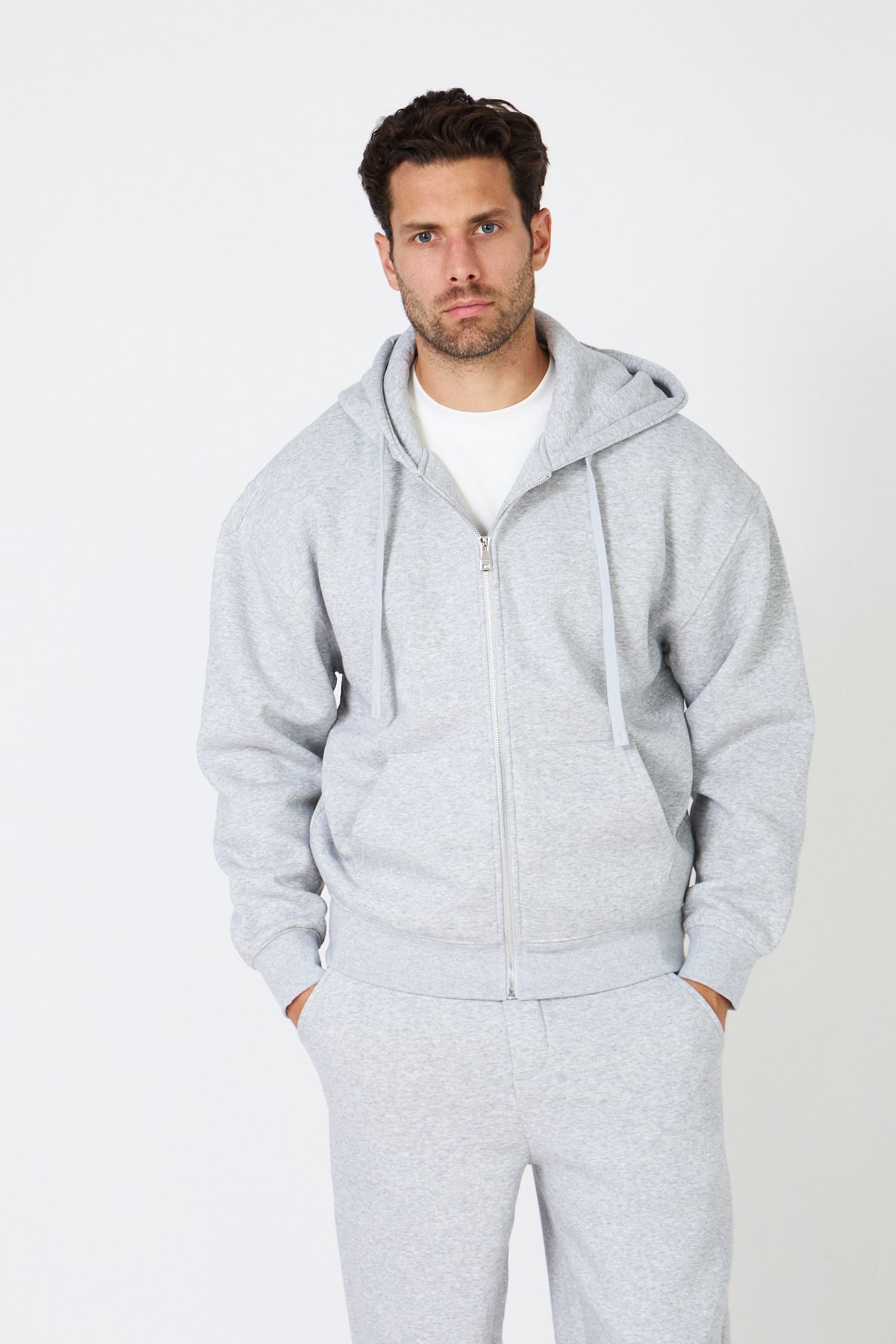 Hoodie Zippé Oversize & Jogging - Ensemble