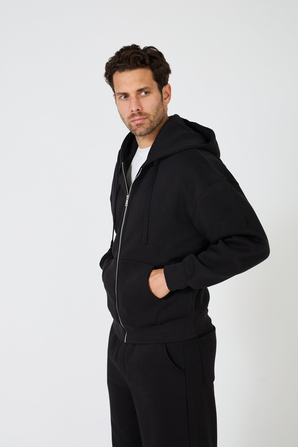 Oversized Zip Hoodie &amp; Jogging Set