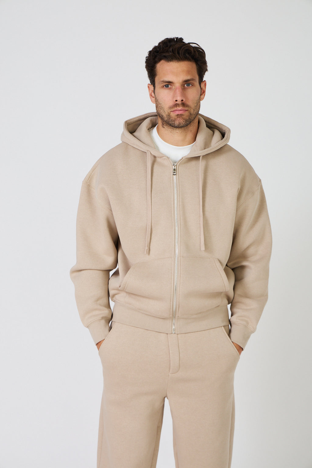 Oversized Zip Hoodie &amp; Jogging Set