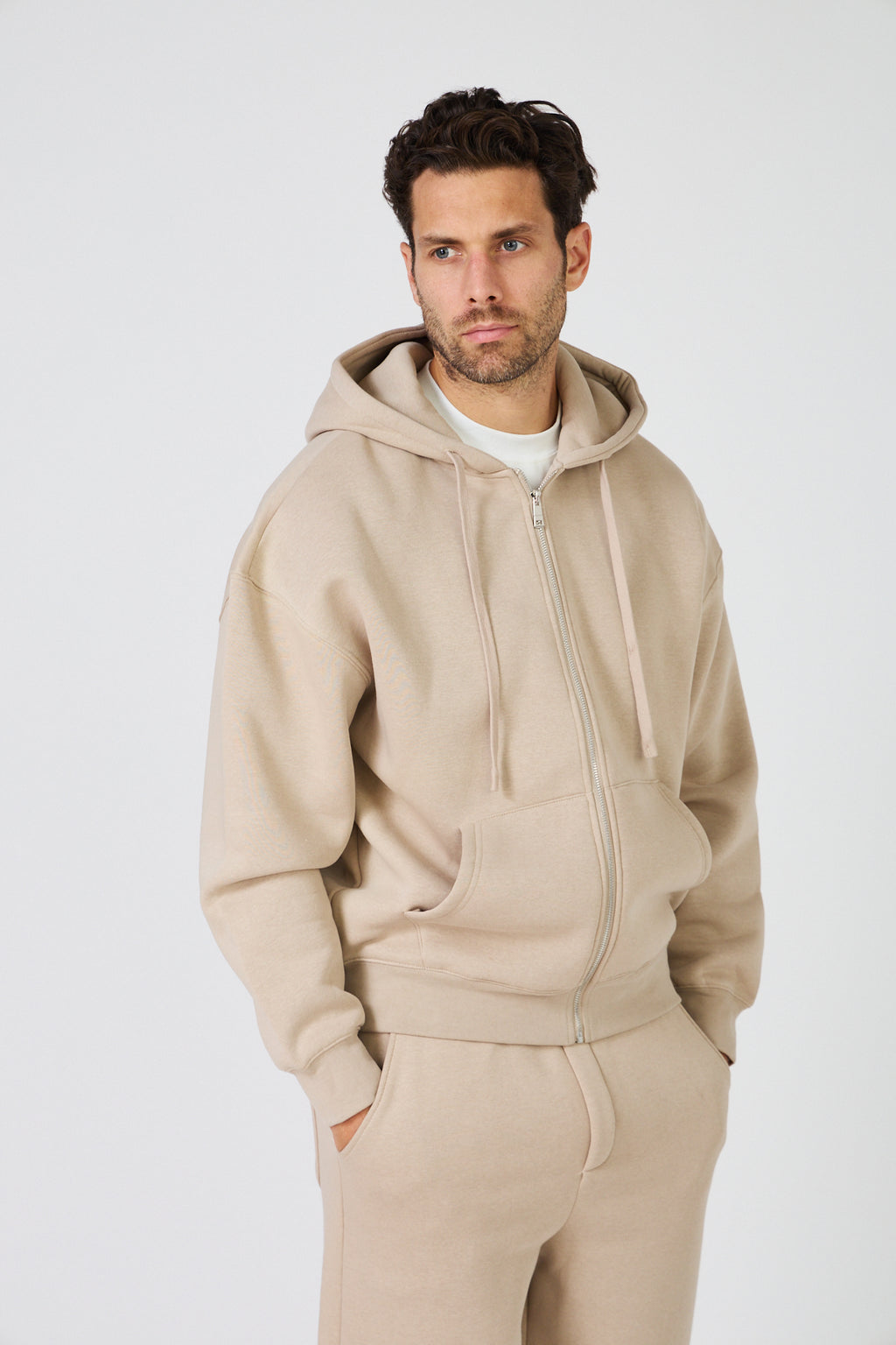 Oversized Zip Hoodie &amp; Jogging Set