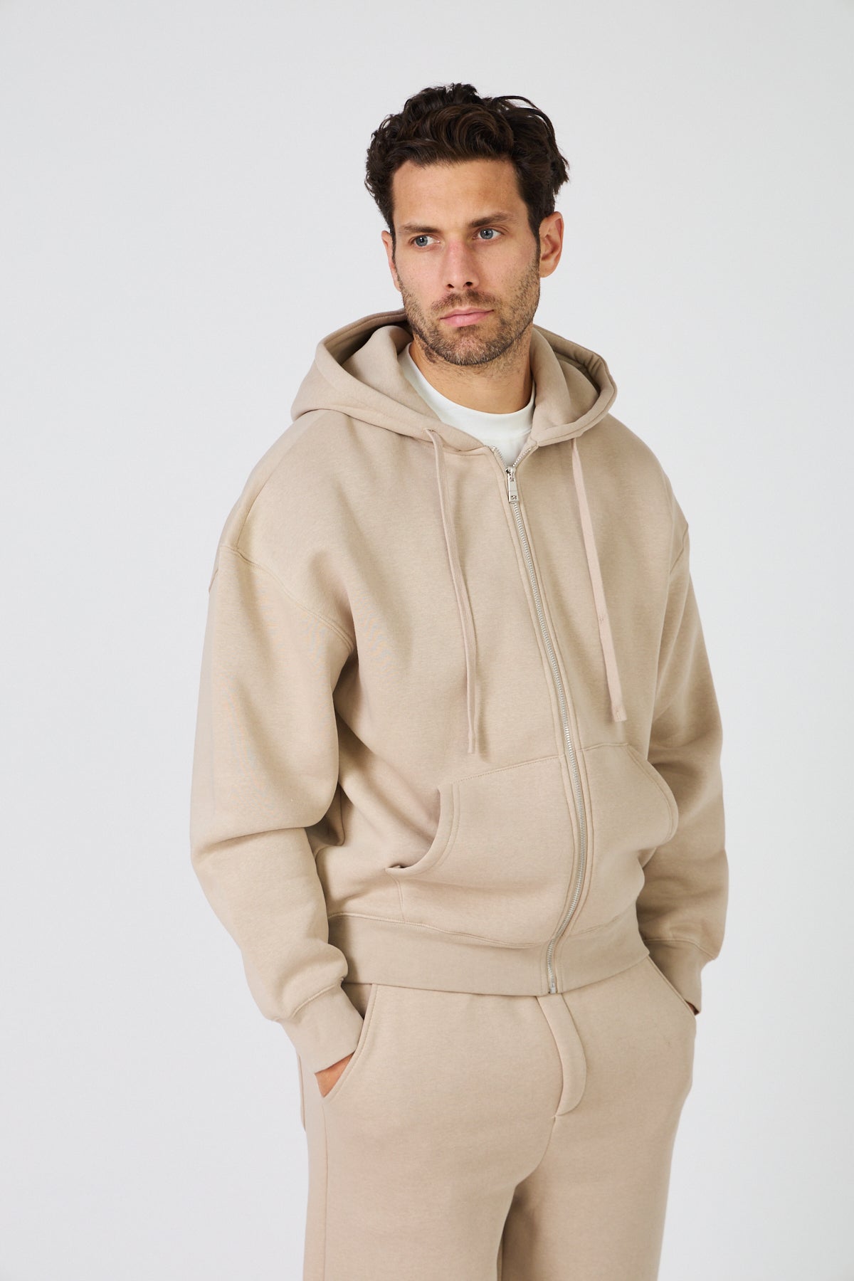 Hoodie Zippé Oversize & Jogging - Ensemble