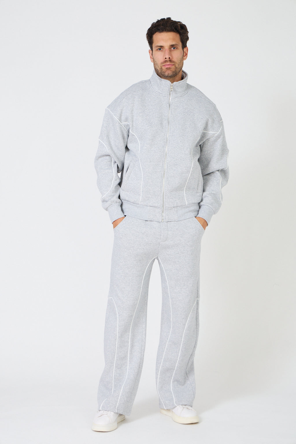 Jogging Veste & Pantalon - Ensemble Gris