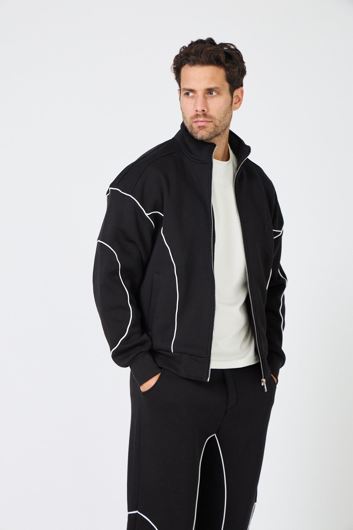 Jogging Veste & Pantalon - Ensemble Gris