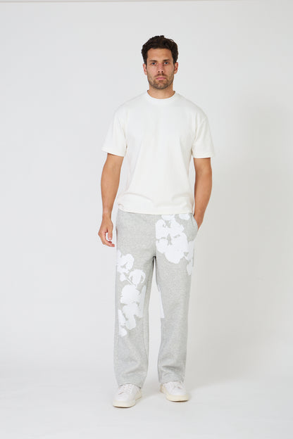 Floral Print Sweatshirt Set – Heather Grey