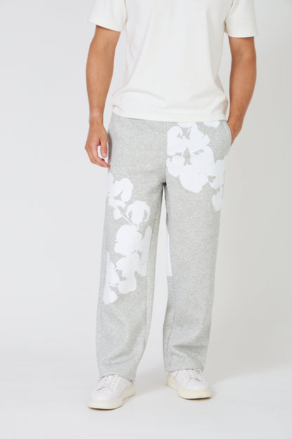 Floral Print Sweatshirt Set – Heather Grey