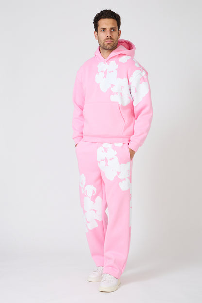 Floral Print Sweatshirt Set