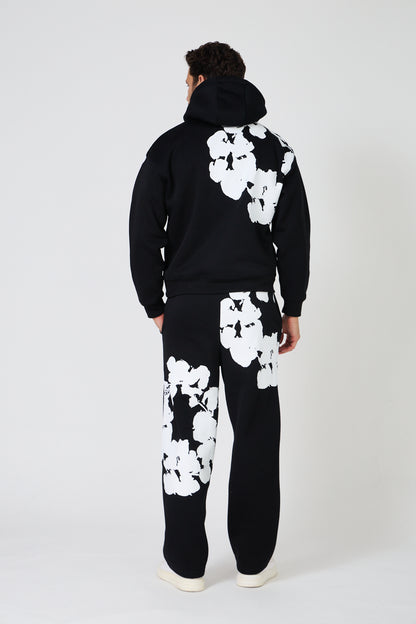 “Floral Print” Sweatshirt Set – Pink