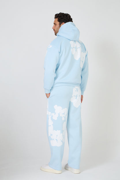 Floral Print Sweatshirt Set