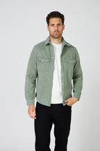 Men's Denim "Western" Overshirt - Slim Fit Cut