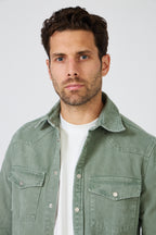 Men's Denim "Western" Overshirt - Slim Fit Cut