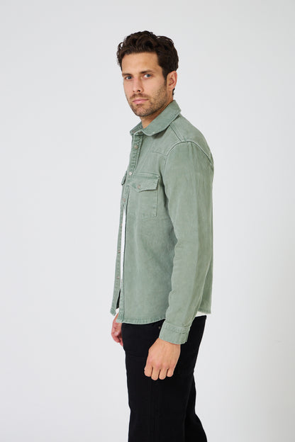Men's Denim "Western" Overshirt - Slim Fit Cut