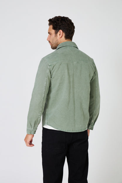 Men's Denim "Western" Overshirt - Slim Fit Cut