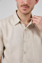 Chemise en Lin à Manches Courtes