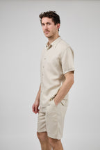 Chemise en Lin à Manches Courtes