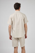Chemise en Lin à Manches Courtes