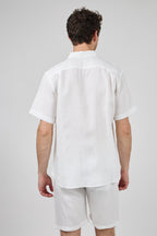 Chemise en Lin à Manches Courtes