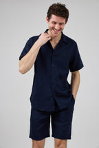 Chemise en Lin à Manches Courtes