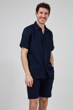 Chemise en Lin à Manches Courtes