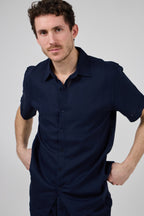 Chemise en Lin à Manches Courtes