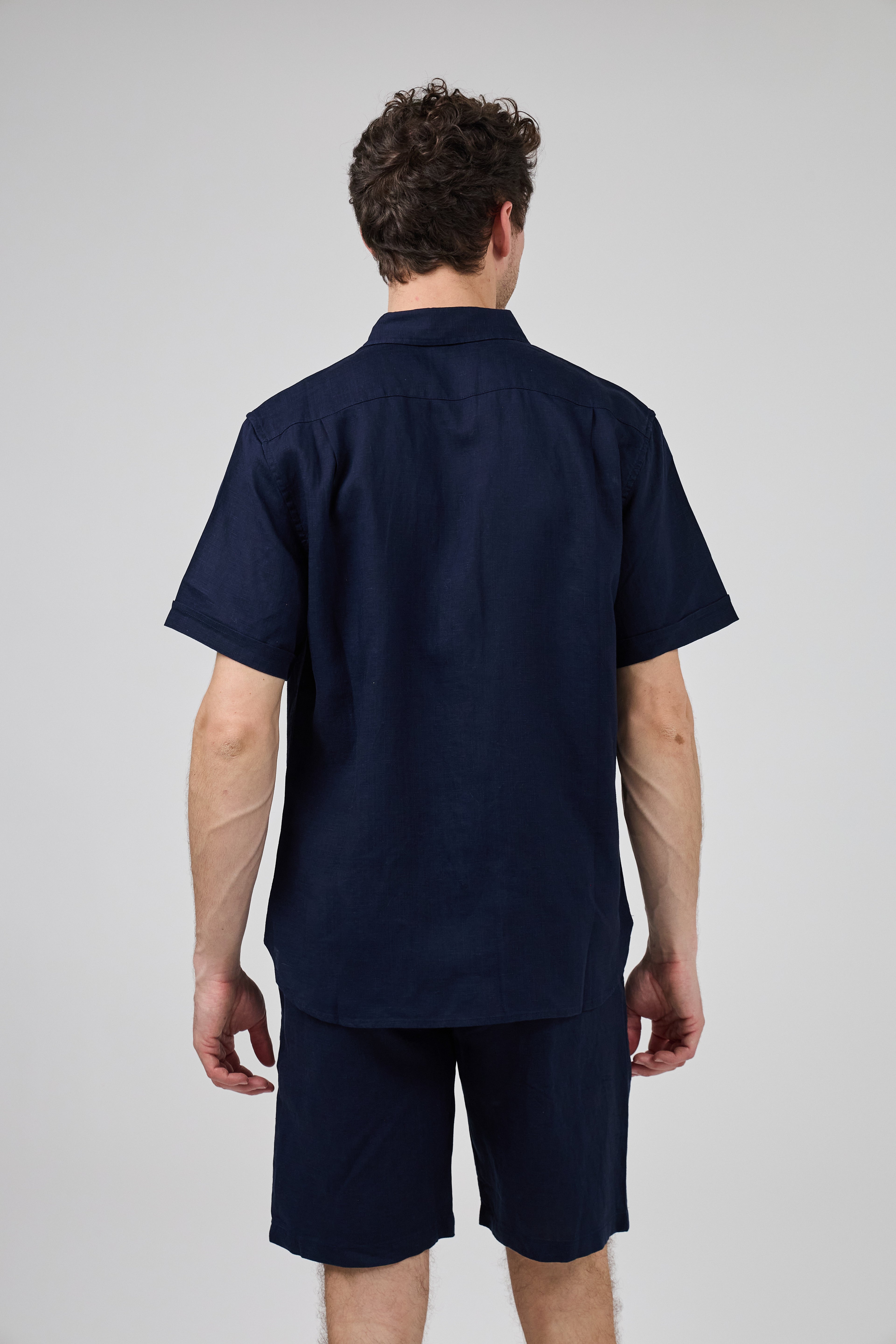 Chemise en Lin à Manches Courtes